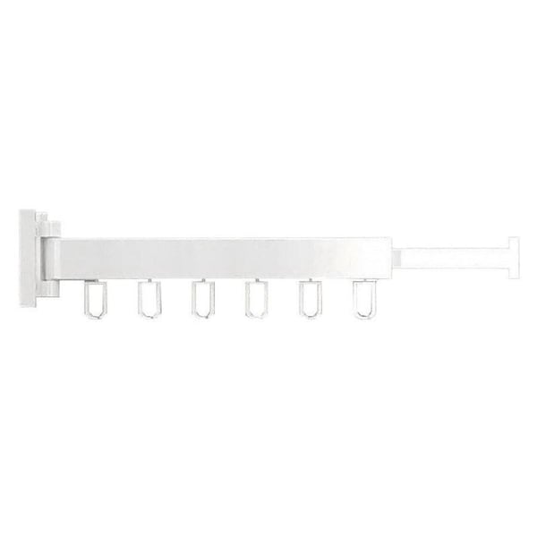 Wall Mounted Folding Drying Rack Telescopic Clothes Hanger Balcony Indoor Rod