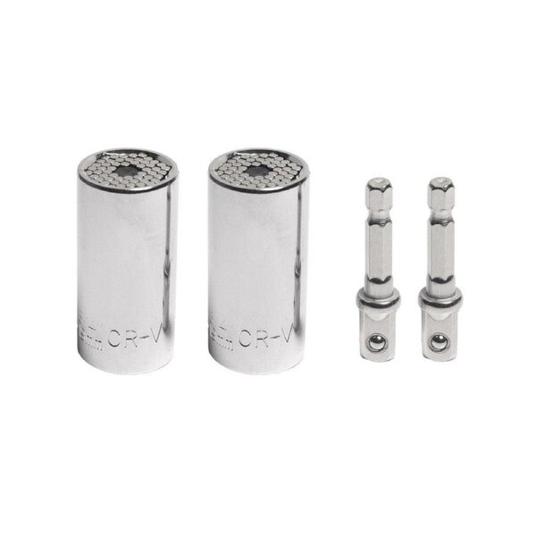 2PACK Universal Socket Grip Multi-Function Ratchet Wrench Power Drill Tool Gift