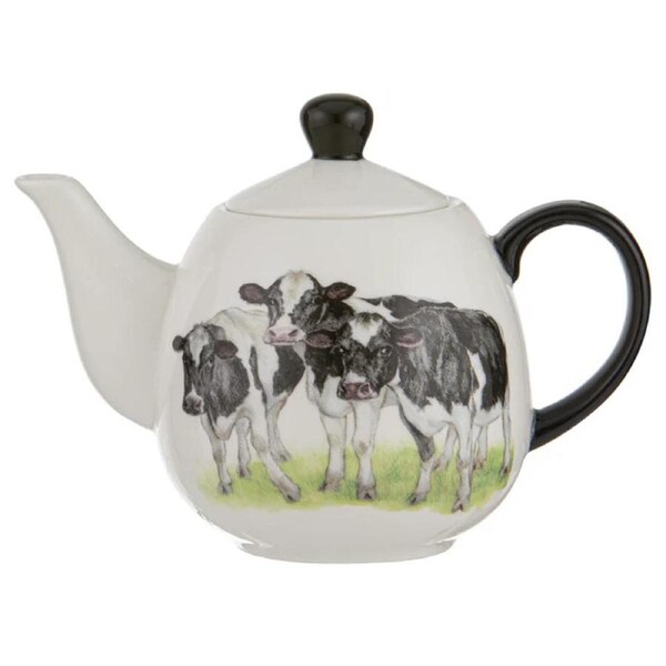 Ashdene Kitchen Tea Pot Meet The Girls Cows Teapot Infuser 700ml
