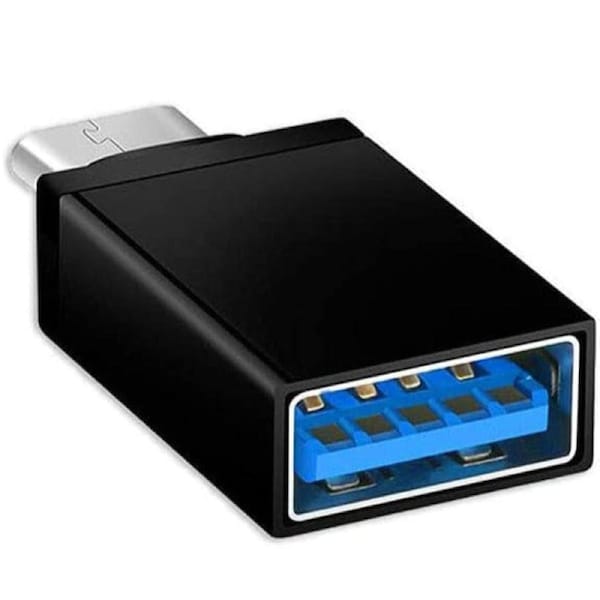 USB 3.1 Type C Male to USB 3.0 A Female USB-C OTG Data Adapter Black