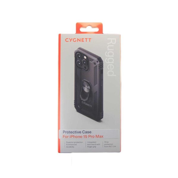 Cygnett Rugged Case for iPhone 15 Pro Max - Black