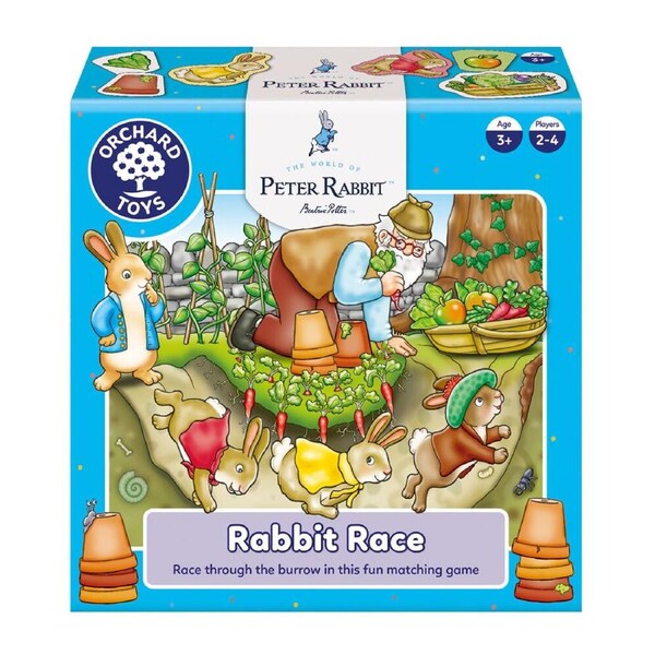 Orchard Toys Peter Rabbit Kids/Children Rabbit Race Educational Game 3y+