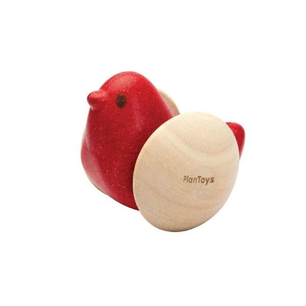 PlanToys Wooden Bird Roller Kids/Children Push/Pull Rolling Play Toy 6m+