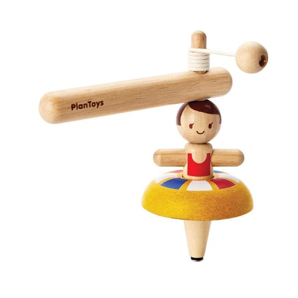 PlanToys Ballet Spinning Top Kids/Children Wooden Fun Play Classic Toy 3y+