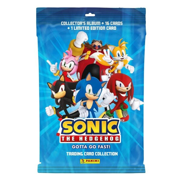 17pc Panini Sonic the Hedgehog Starter Pack w/ Limited Edition Trading Card