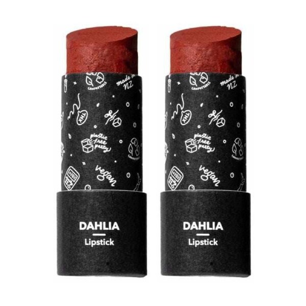 2 x ETHIQUE Lipstick 8g - Dahlia Terracotta Brown