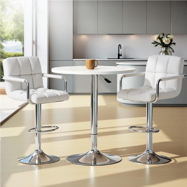 Artiss Bar Table and Stools Set Dining Desk Kitchen Chairs Cafe Pub