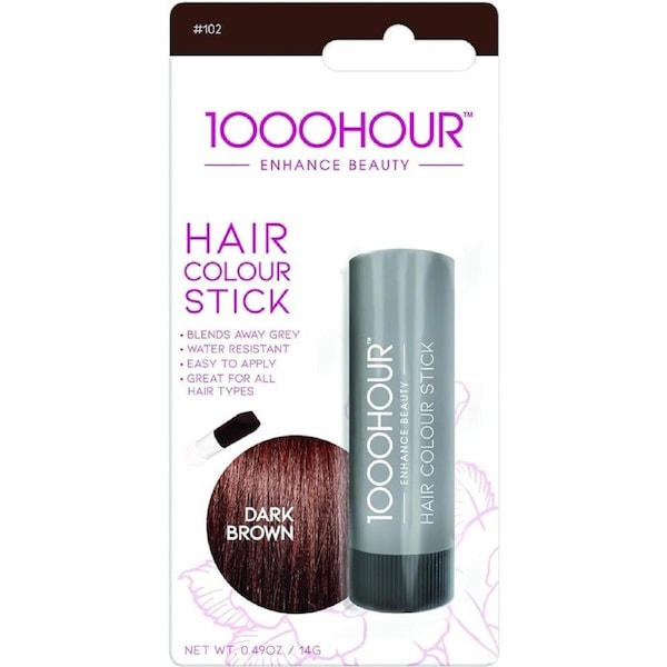 1000 Hour Hair Colour Stick 14g - Dark Brown