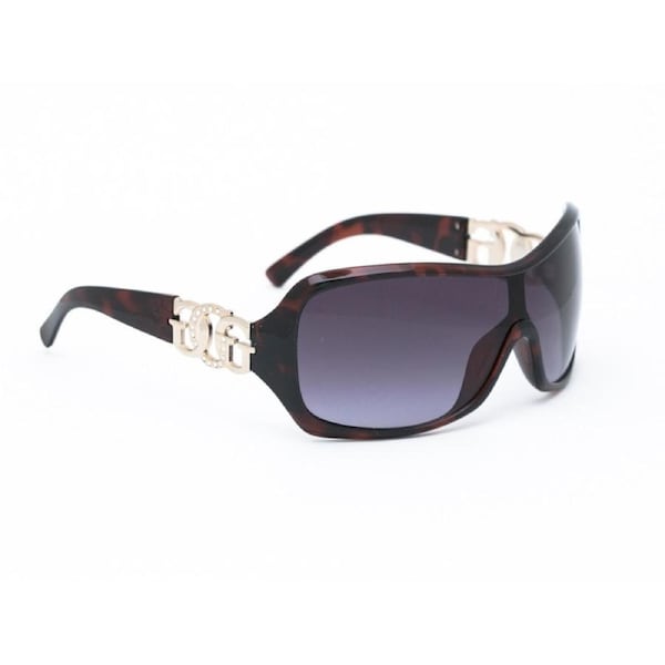 Women's Guess Sunglasses - Brown Oversized Wrap Around