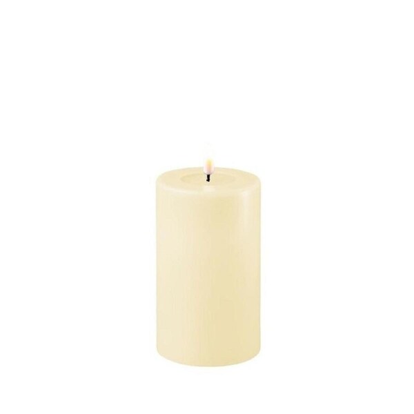 Deluxe Homeart LED Flameless Candle 7.5x12.5cm Cream, Whitehill RF-0109