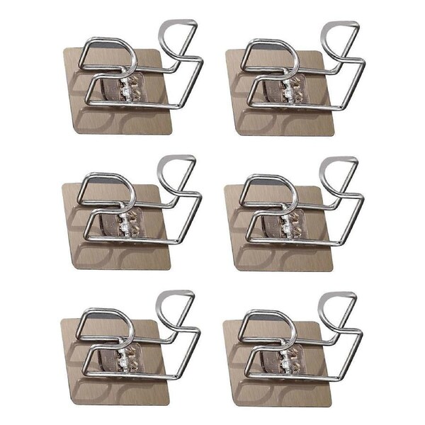 Wash Basin Hook Hole Free Wall Mounted Multifunctional Basin Hanger Siding Hook for Kitchen Bathroom