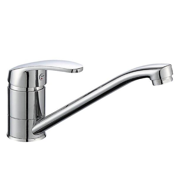 Sink Mixer, Single Lever Kitchen Tap, Chrome, Silver, S