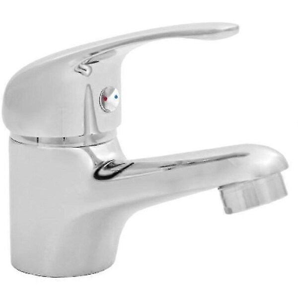 Bathroom Basin Mixer Tap Chrome Plated Brass Sink Ceramic Mixer