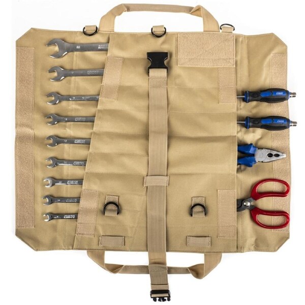 KINGS Tool Roll Bag organiser 600D Oxford Polyester zippered pockets