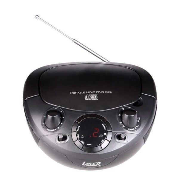 Portable CD Player Boombox Radio AM/FM Stereo speakers AUX Picnic Outdoor