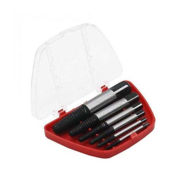 6 Piece Screw Extractor Set Broken Bolt Remover Kit for Damaged Screws