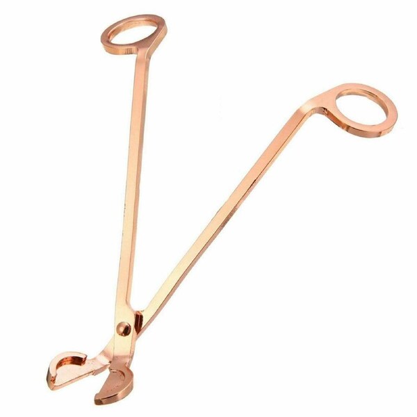 Rose Gold Stainless Steel Candle Wick Trimmer Scissors Snuffer Tool