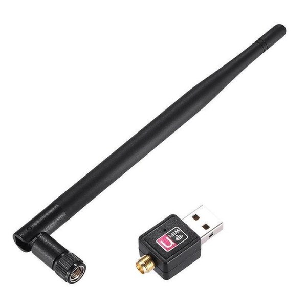 USB WiFi Adapter 2.4GHz 150Mbps Wireless Dongle with 5dBi Antenna