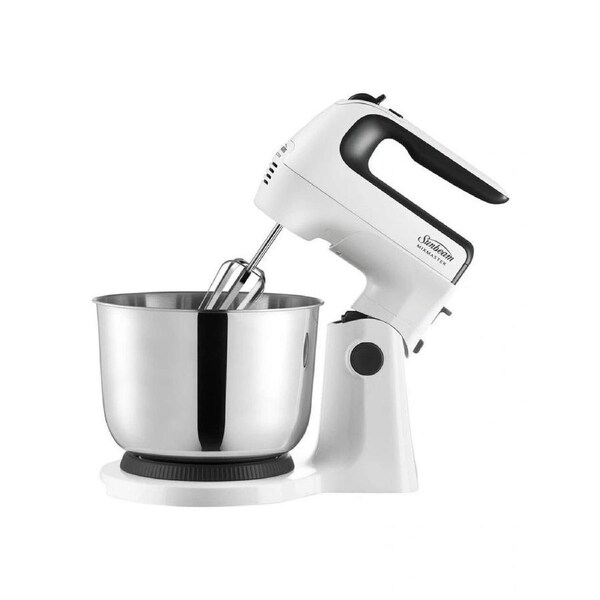 Sunbeam Electric Stand Mixer - Kitchen 2-in-1 Cake Batter Whisk Cake Bowl 6 Speed