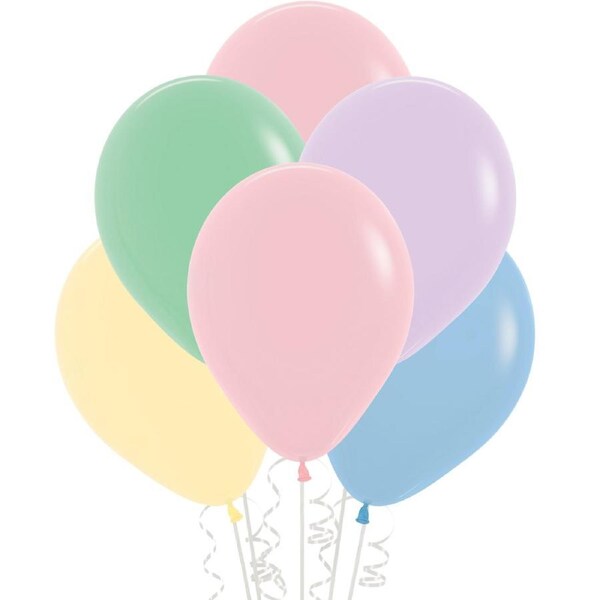 Pastel Assorted Matte Balloons 30cm (Pack of 18)