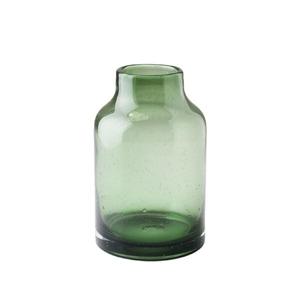 Linen House Bella Forest Glass Vase 23cm Home/Living Room/Table Decor Decor GRN