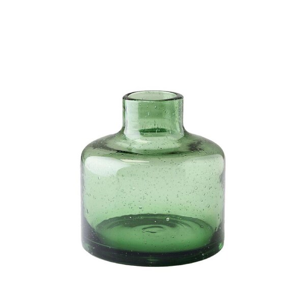 Linen House Bella Forest Glass Vase 18cm Home/Living Room/Table Decor Decor GRN