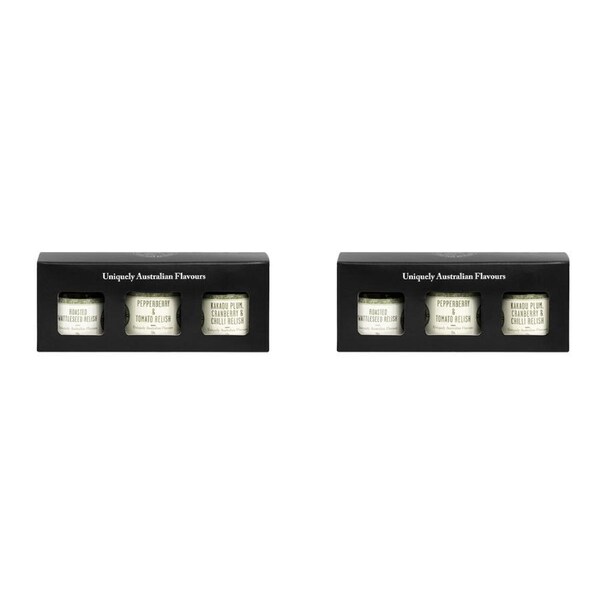 6pc Australian Bush Spices Mini Relish 50g Gourmet Spreads Food Gift Set