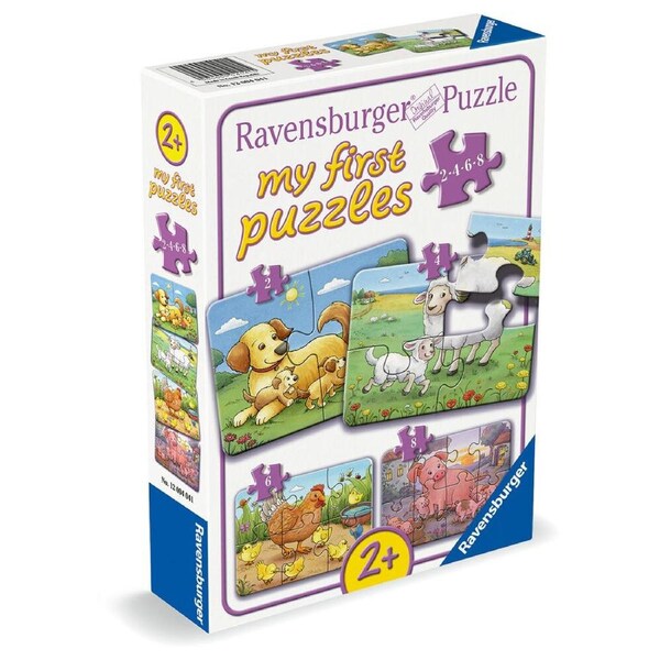 Ravensburger My First Puzzle Animal Families 4-Jigsaw Kids/Children 18m+
