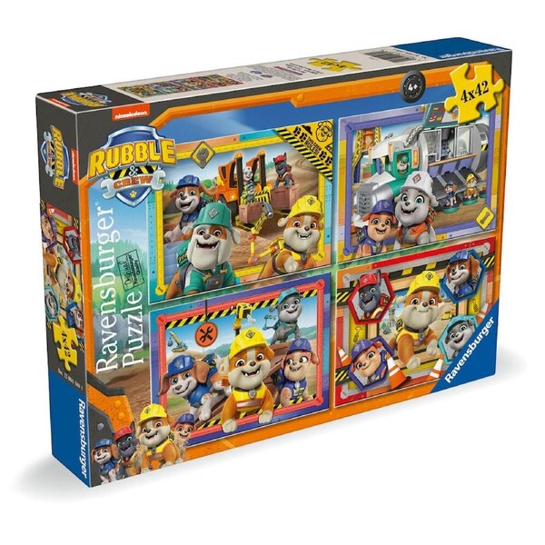 4x42pc Ravensburger Rubble & Crew Bumper Jigsaw Puzzle Pack Kids/Children 4+