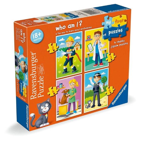 Ravensburger My First Puzzle Who Am I 4-Chunky Floor Jigsaw Children 18m+