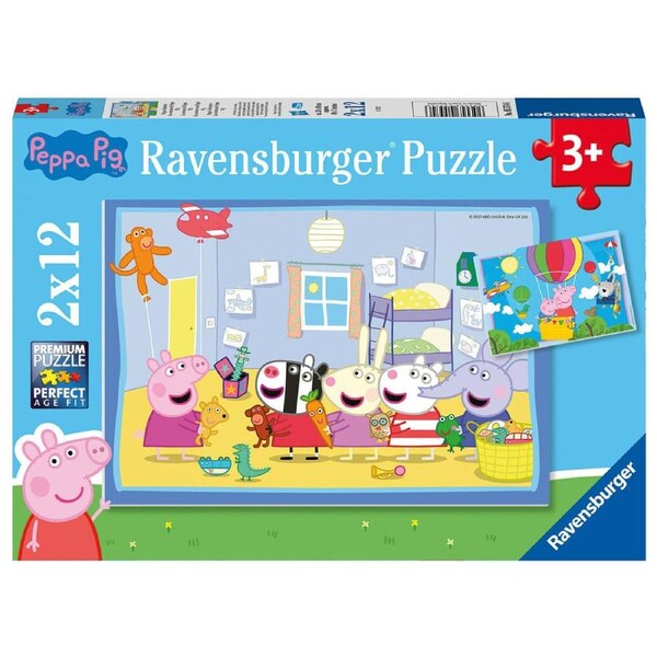 2x12pc Ravensburger Peppa's Adventures Jigsaw Puzzle Set Kids/Children 3y+