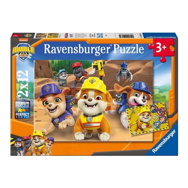 2x12pc Ravensburger Rubble & Crew Floor Jigsaw Puzzle Set Kids/Children 3y+