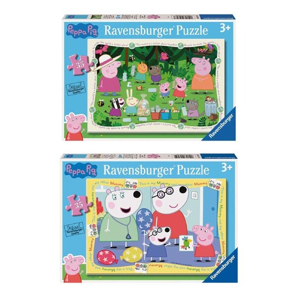 Ravensburger Peppa Pig/Peppa Is Back Floor Jigsaw Puzzle Kids Combo Set 4y+