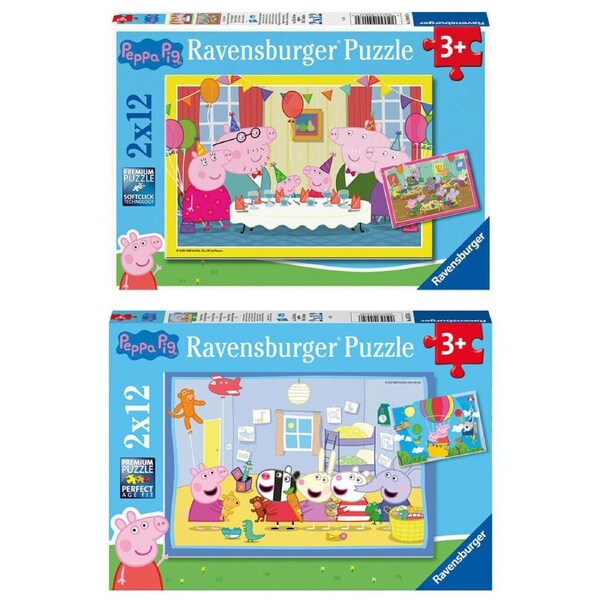 Ravensburger Peppa Pig/Peppa's Adventures Jigsaw Puzzle Kids Combo Set 3y+