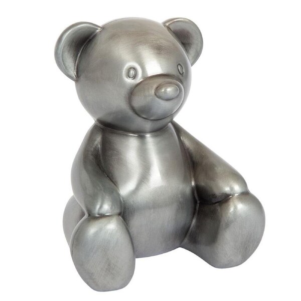 Russell Collection Money Bank - Pewter Finish Edward Bear