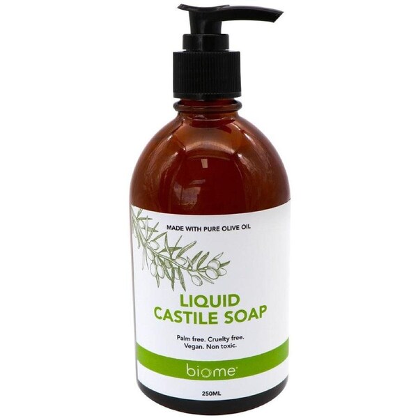 Biome Concentrated Liquid Castile Soap Unscented 250ml Australian Made