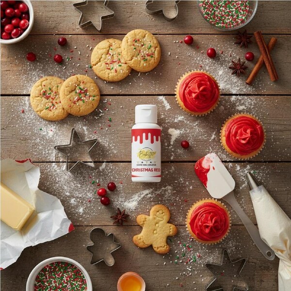 Bakette Icing Gel Colour Christmas Red 21g