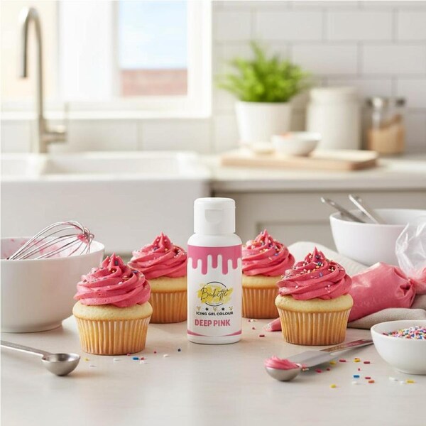 Bakette Icing Gel Colour Deep Pink 21g
