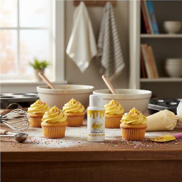 Bakette Icing Gel Colour Golden Yellow 21g