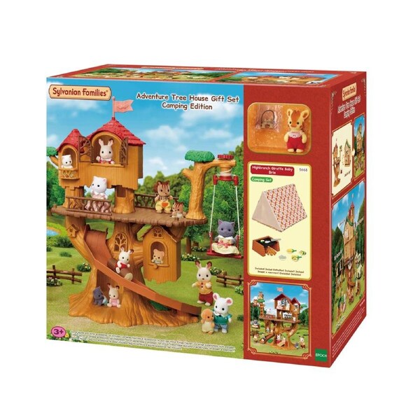 Sylvanian Families Adventure Tree House Gift Set Camping Edition