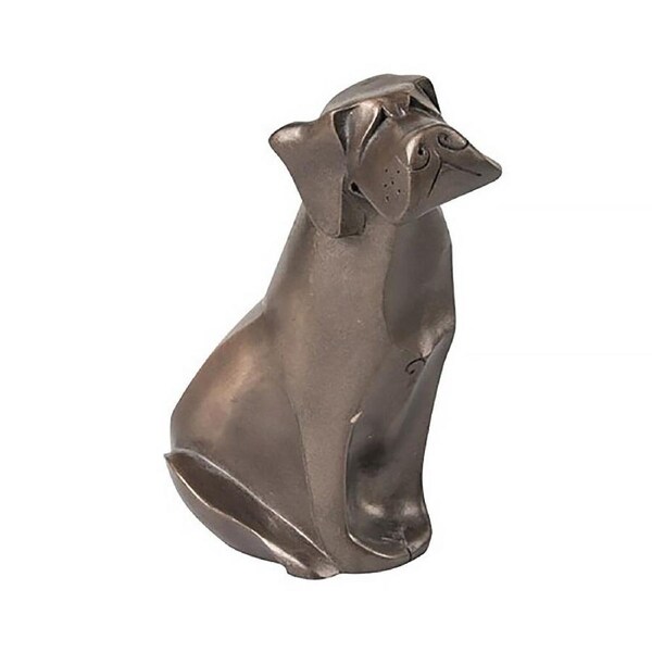 The Gallery Collection Figurine 12cm Dog Labrador Bronze Finish, Whitehill HL-DLAB