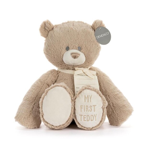 Demdaco Welcome To The World Plush 40cm My First Teddy Neutral, Whitehill 5004840062