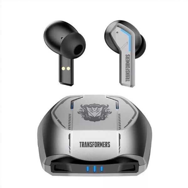 Transformers TWS Wireless Earphones Bluetooth V5.3 Rechargeable TF-T06 - Silver