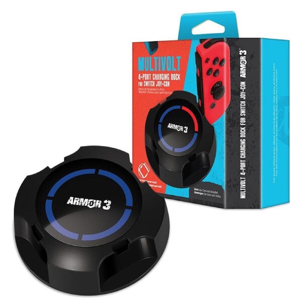 Armor3 Multivolt 4 Port Joy-Con Charging Dock For Switch