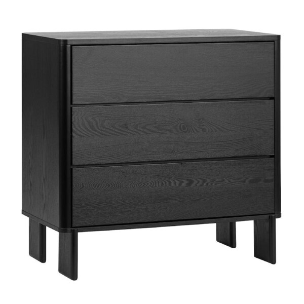 Cooper & Co. Taupo 80cm Chest of 3 Drawers Black