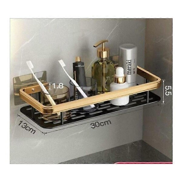 Shower Shelf, No Drilling Shower Caddy, Wall Mounted Shower Organizer Storage Baskets Shower Rack Space Aluminum Rustproof