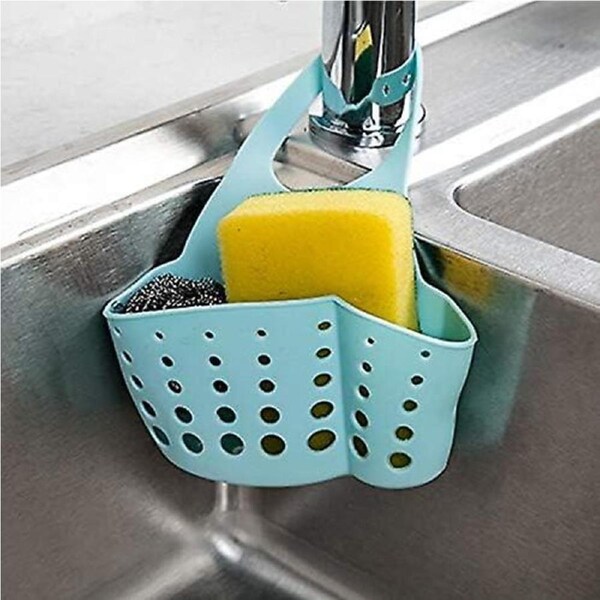 Kitchen sink shelf Soap sponge Drainage shelf Double hanging basket Storage suction cups Kitchen organiser