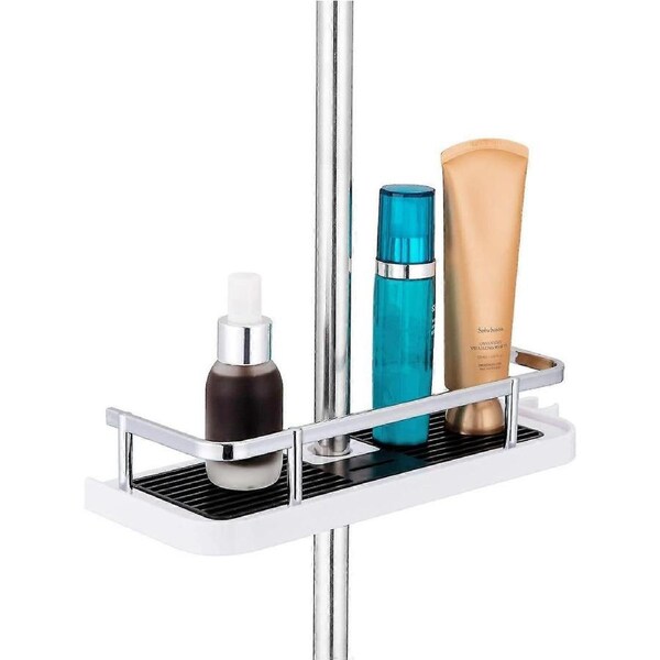 bathroom Shower Shelf Hanging Shower Holder Shower Shelf, No Drilling Needed For Shower Pole With Loop And Hook
