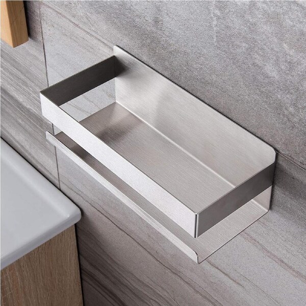 Self-adhesive Shower Caddy No Drilling Shower Caddy Bathroom Shelf SUS304 Stainless Steel