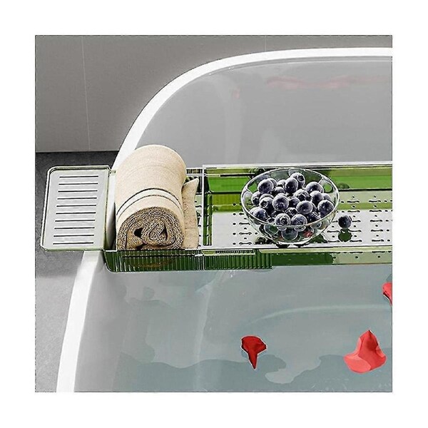 Bathtub Tray,expandable Bath Table Over Tub,multifunctional Bath Rack Tub Organizer, Tub Organizer